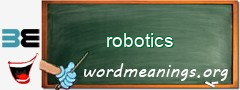 WordMeaning blackboard for robotics